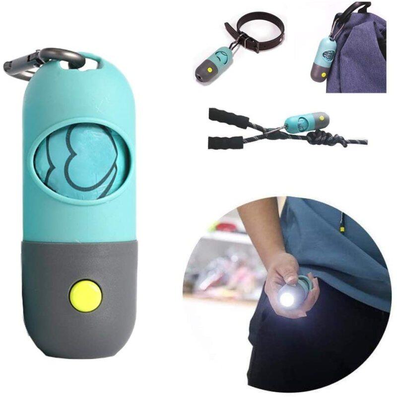 Túi Đựng Chất Thải Với Đèn Pin LED | Túi Đựng Phân Cho Chó Dây Dắt Chó | Túi Đựng Tã Cho Cái Nôi Hoặc Xe Hơi | Không Bao Giờ Bước Vào Phân Nữa Vào Ban Đêm