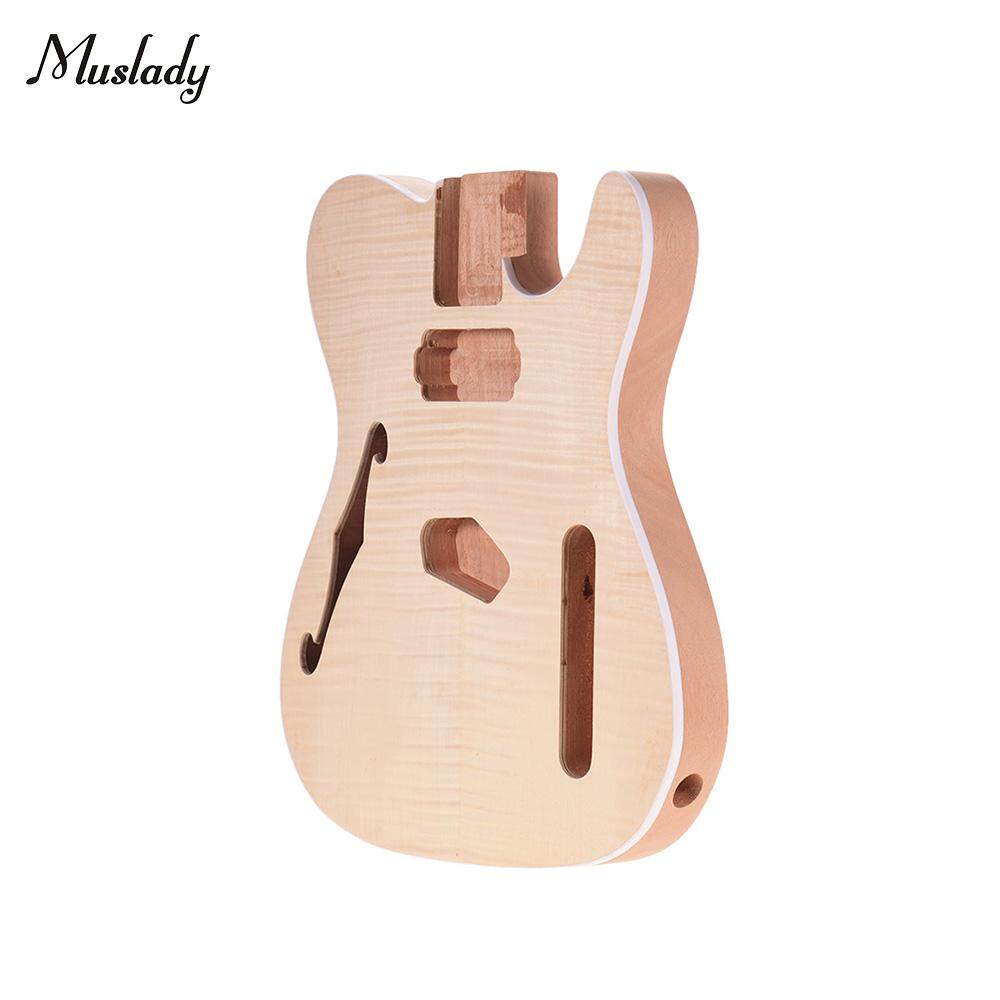 Muslady TLFT03 Unfinished Guitar Body Mahogany Wood Blank Guitar