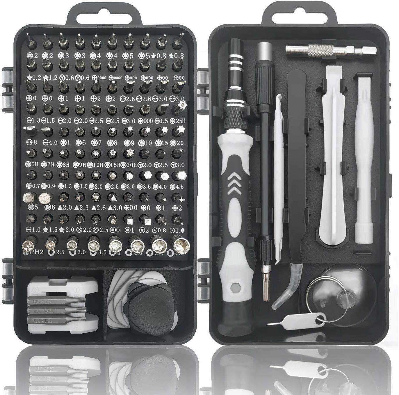 KIPRUN Screwdriver Set,115 in 1 Computer Repair Kit Electronic Tool kit Mini Precision Screwdriver Set with Case for Phone,Laptop,Jewelers