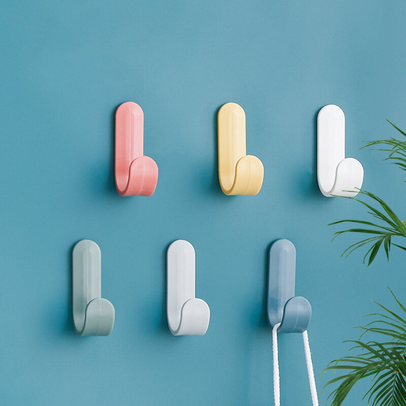 4 Chiếc Móc Treo Chìa Khóa Sáng Tạo Móc Treo Tường Dụng Cụ Sắp Xếp Đồ Phòng Tắm Nhà Bếp Móc Dính Để Treo
