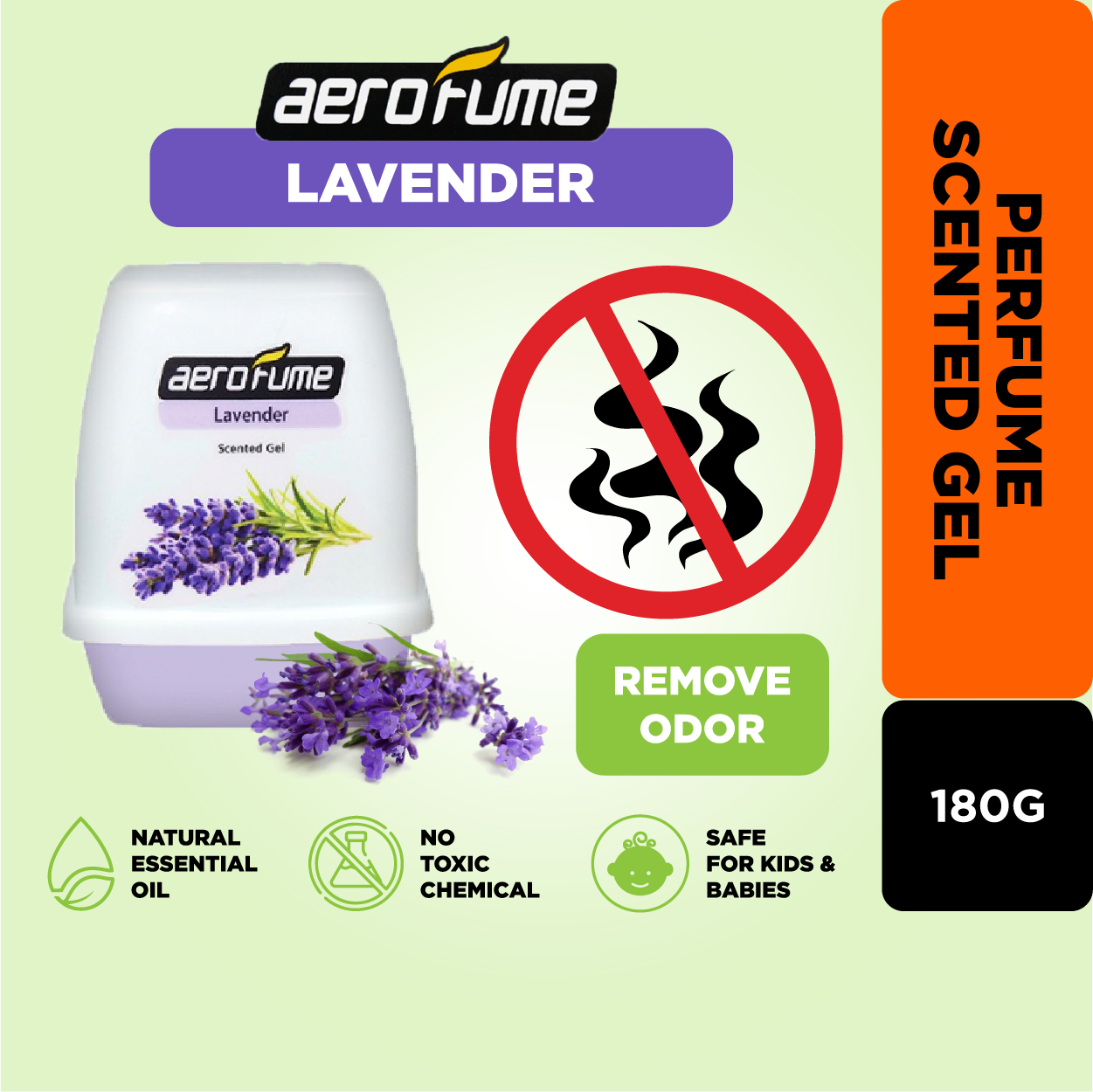 Aerofume Scented Gel Air Freshener Mosquito 🦟repellent Room Car Perfume Pewangi Serai Wangi