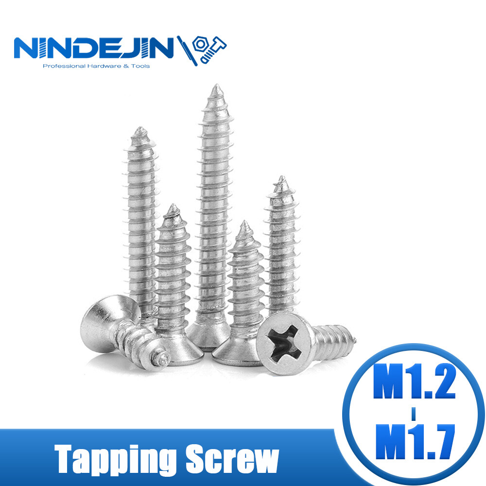 nindejin-cross-flat-head-self-tapping-screws-m1-2-m1-4-m1-7-stainless