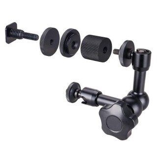 7inch magic arm, with hot shoe mount 1 4inch tripod screw for dslr camera rig lcd dv monitor led lights 4