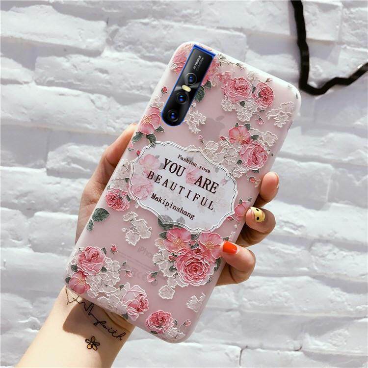For Vivo V15 Pro Casing Soft Phone Case Flower Handphone Cover Lazada