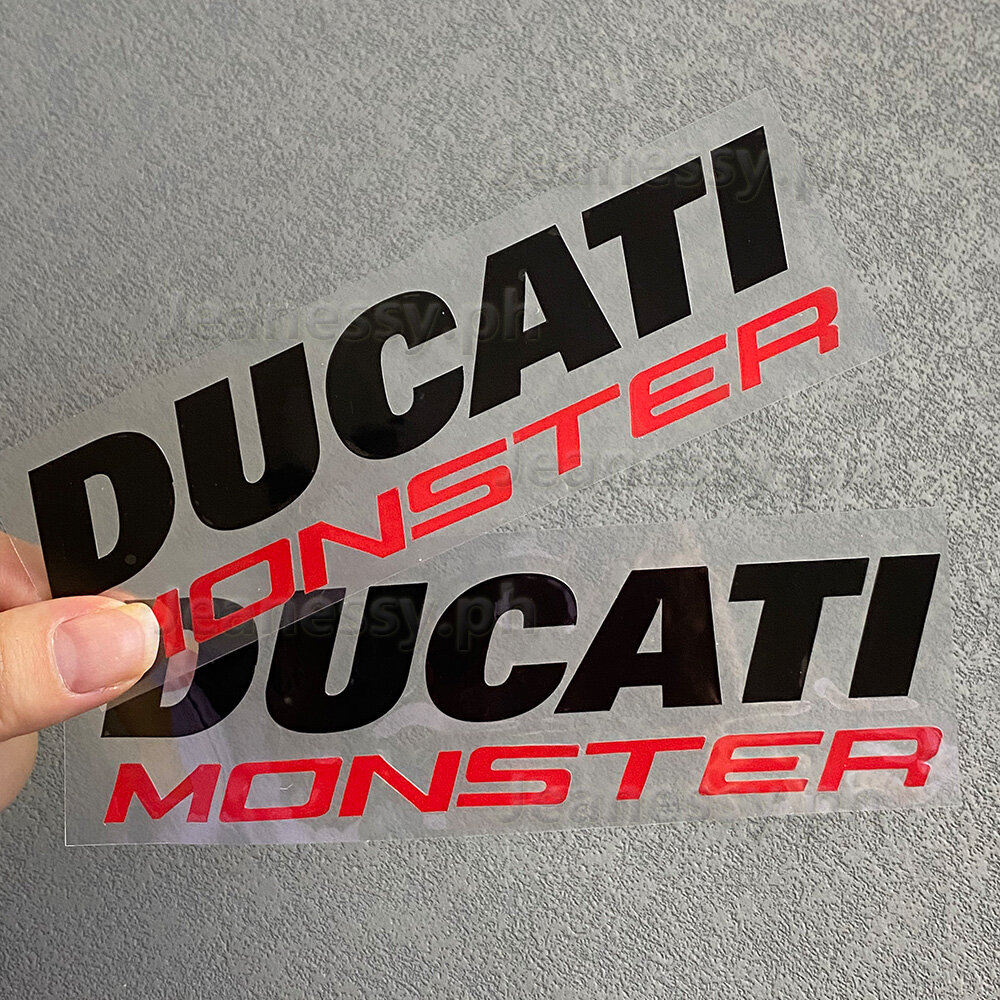 Đối Với DUCATI Motorcycle Waterfool Dán Phản Quang 1 Cặp (Đen-Đỏ)