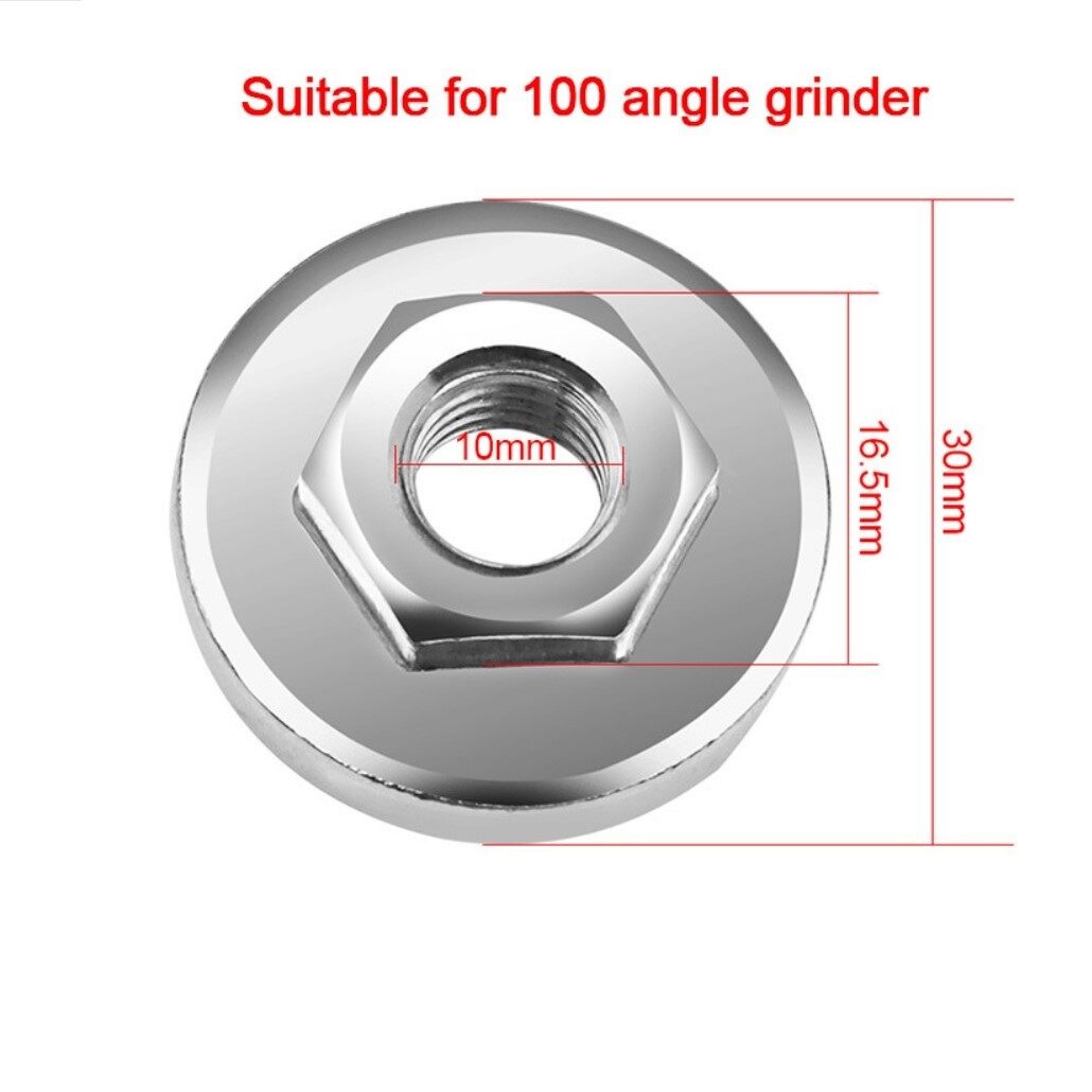 1× Angle Grinder Nut For 100 Type Angle Grinder Locking Plate M10 Thread