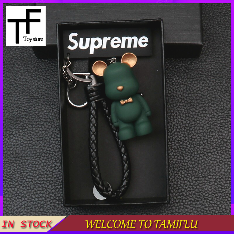 Cartoon bear doll keychain pendant multi-color optional