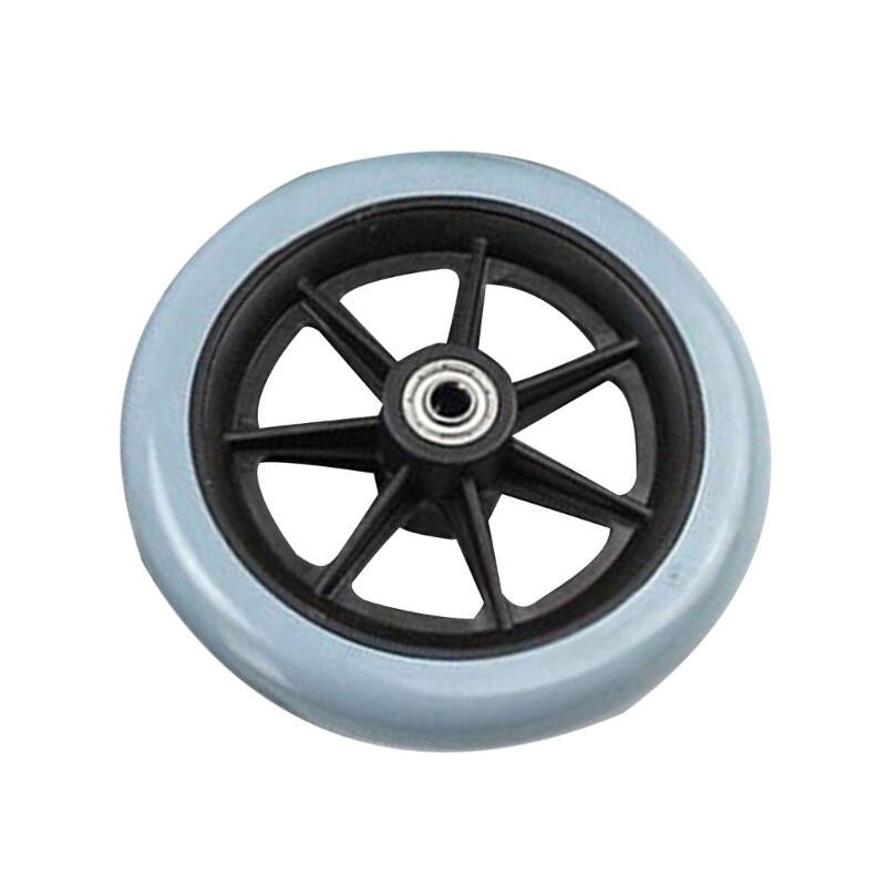 Bánh Trước Xe Lăn 6/8 Inch Bánh Xe Thay Thế Thông Dụng Bánh Lốp Đặc Chống Mài Mòn Trơn Tru Dễ Lắp Đặt
