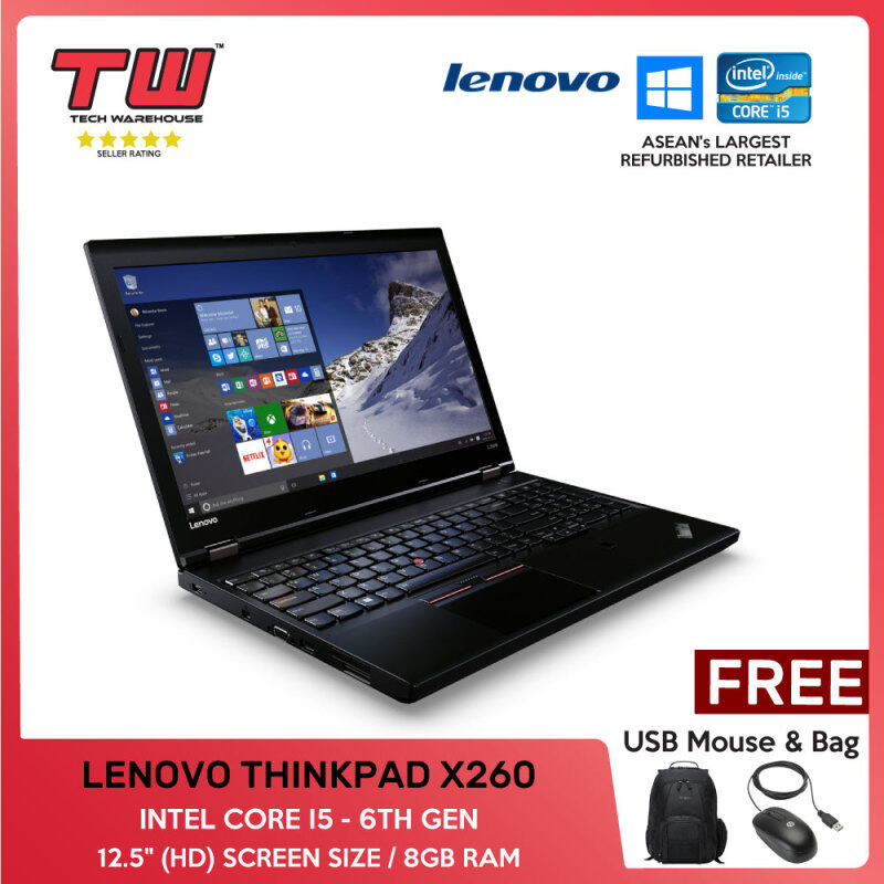 LENOVO THINKPAD X260 / INTEL CORE I5 6TH GEN / LAPTOP / 12.5 / 8GB RAM Malaysia
