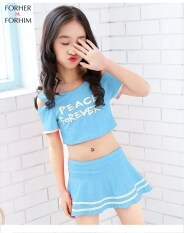 Quần Bơi Thể Thao FORHER FORHIM Cho Trẻ Em, Quần Bơi Liền Thân Váy Xẻ Tà Cho Bé Gái, Bộ Đồ Bơi Dễ Thương Cho Học Sinh FH0253