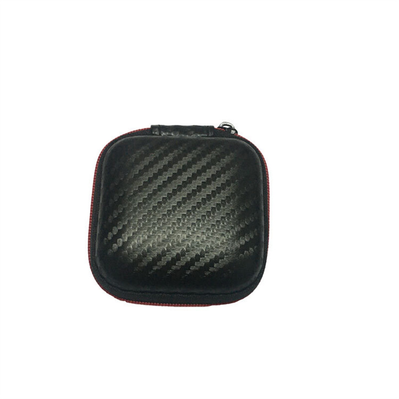 1/2pcs Portable Mini Square Storage Box Keychain Light Storage Bag EVA Hard Shockproof Moistureproof Headphone Bag