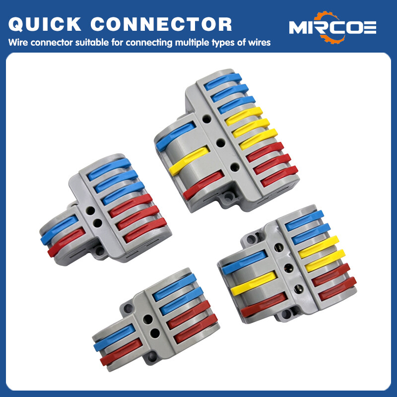 Phát hành nhanh chóng đầu nối dây điện Dây cáp Splitter phổ dây mini khối thiết bị đầu cuối Đường dây nối điện 2 trong 4 ra 2 trong 6 ra 3 trong 6 ra 3 trong 9 ra dây