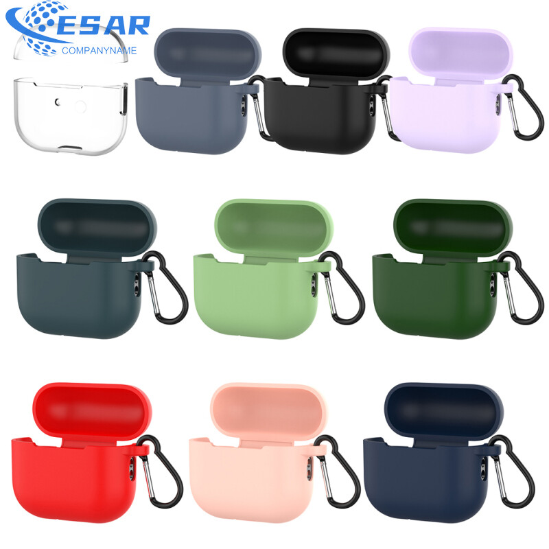 Ready Stock Silicone Cover Case Compatible For Airpods Pro 2 Bluetooth-compatible Headset (with Lanyard Carabiner)