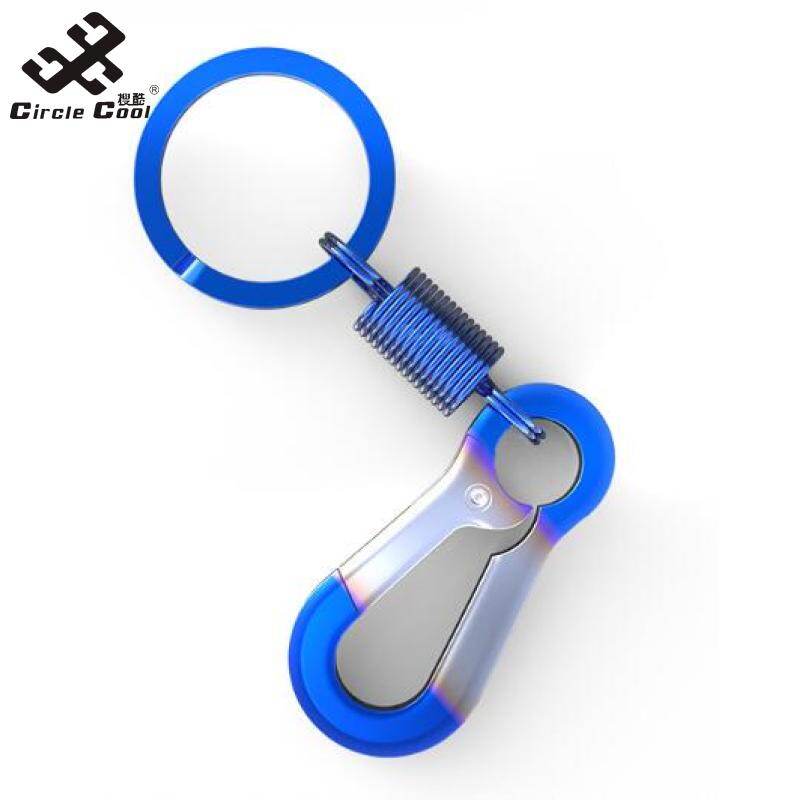 Circle Cool Motorcycle Car Key Chain Key Ring Decoration Luxury Metal Keychain