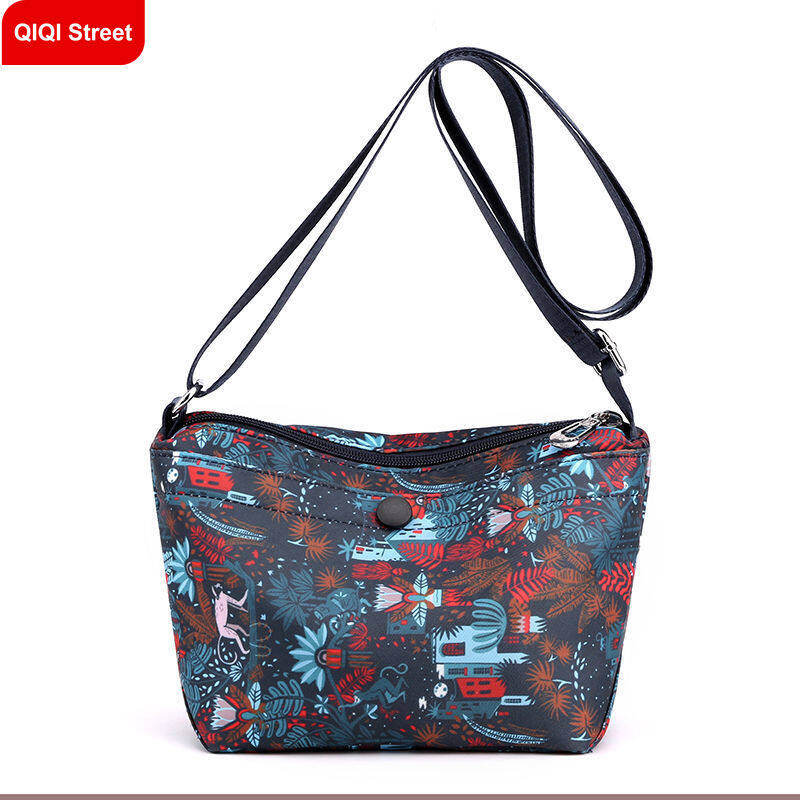 Messenger bag women's nylon new printing mother bag shoulder bag canvas small bag Korean casual Oxford cloth bag