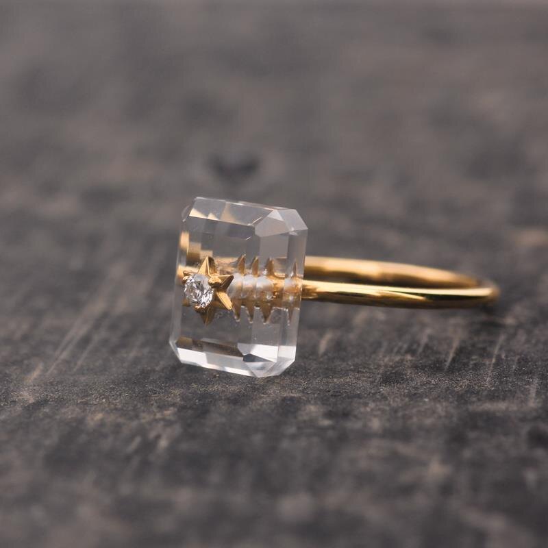 PANAOBEN⭐Silve 925 Rings Original New Diamond-studded Rectangular Unique Opening Adjustable Ring Elegant High-end Retro Ladies Silver Jewelry Cute Rings Korean Fashion Accessories Couple Ring For Men Vintage Sterling