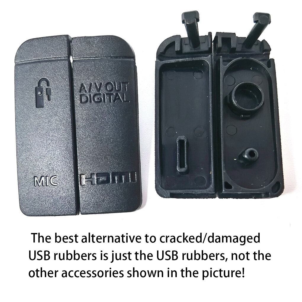 Usb Rubbers Lens Cap Mini Camera Accessories Buttom Rubber Rubber Door Bottom Cover Protector Protector Replement for Canon 6D