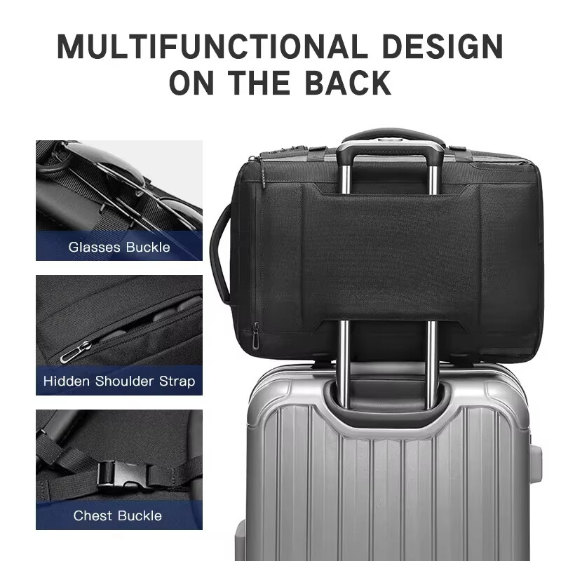 Large Capacity Men Business Travel Backpack With Code Lock Multi-Layer Anti theft 15.6 Inch Laptop Bag Brand School Bags