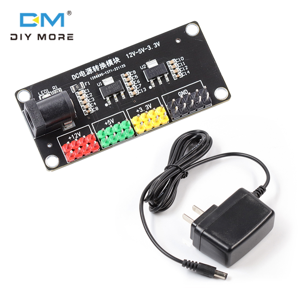 diymore DC-DC 12 V Đến 3.3 V / 5 V / 12 V Máy Chuyển Đổi Điện Áp Đa Đầu Ra Bước Xuống Mô-đun Nguồn Với Bộ Chuyển Đổi Điện