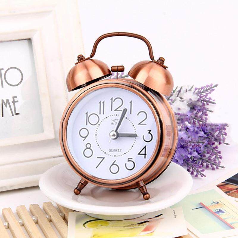 3Inch Retro Kim Loại Tắt Tiếng Phong Trào Noctilucence Đồng Hồ Báo Thức Đầu Giường Tiếp Liệu Nhà Trang Trí Đồng Hồ Báo Thức bán chạy