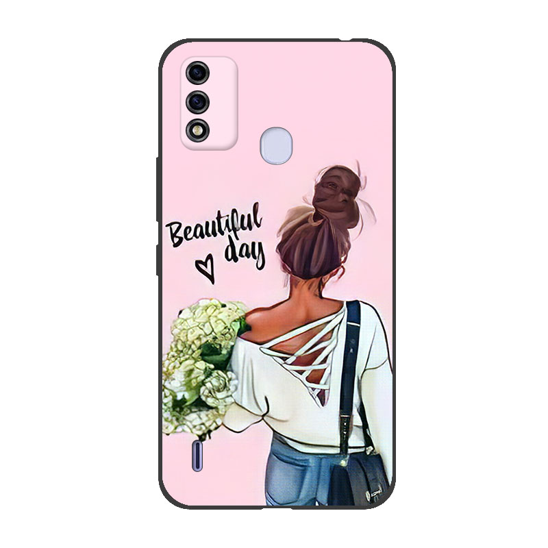 Itel A48 Phone Case Soft Cartoon Back Cover Itel A48 Casing