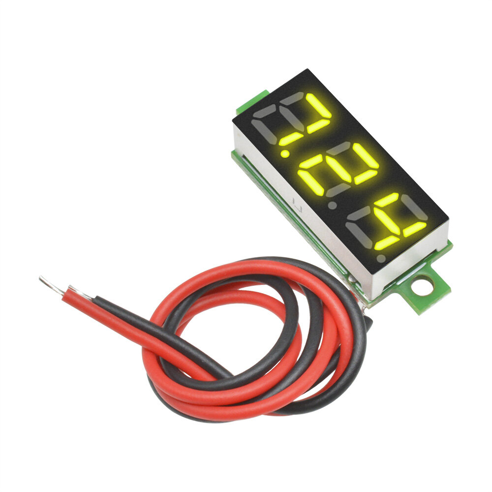 Original Aideepen Voltage Tester, 2.5V-30V Mini Digital DC Voltmeter with 0.28 inch LED Display