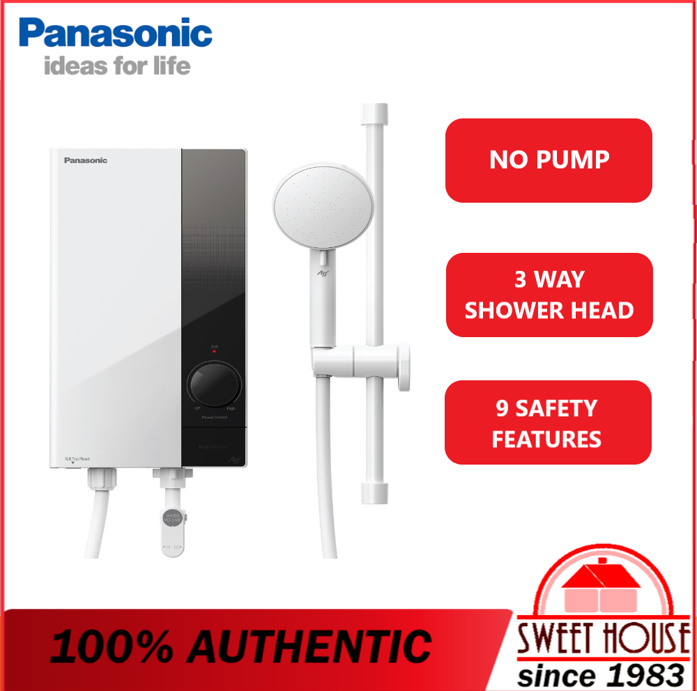 Panasonic DH-3US1MW U Series Non Jet Pump Water Heater with Ag+ Anti  Bacteria Shower Head - DH3US1MW | Lazada