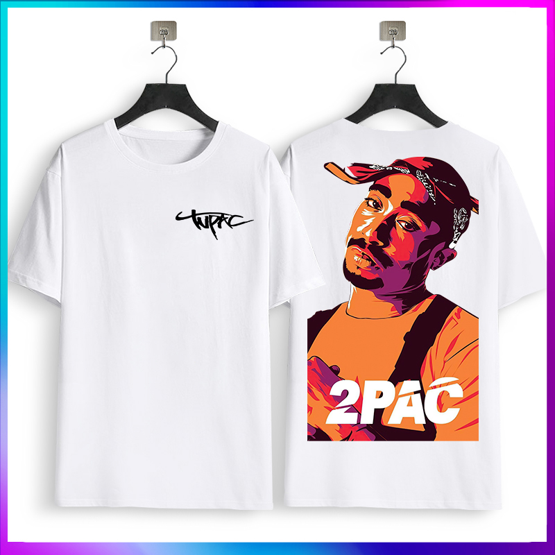 T-shirt Tupac Shakur 2Pac "Trust Nobody" - Homme/unisexe, 100% Coton, Noir, Ample