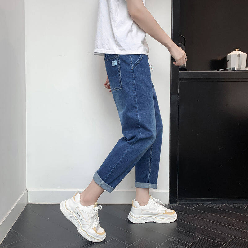 IELGY Quần Bò Ống Đứng Mỏng Cỡ Lớn Cho Nam