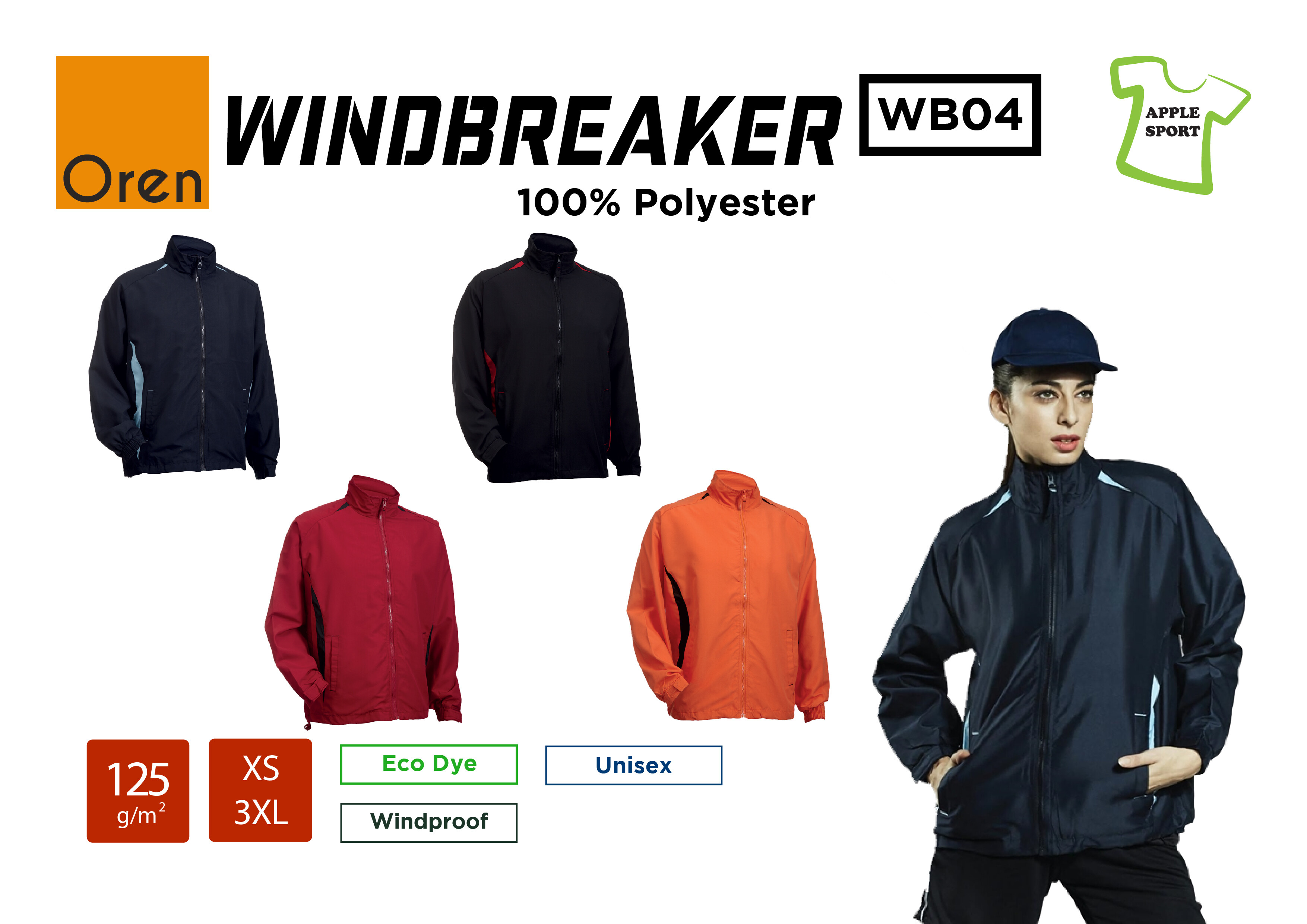 Oren Sport Windbreaker (UNISEX) Jacket 
