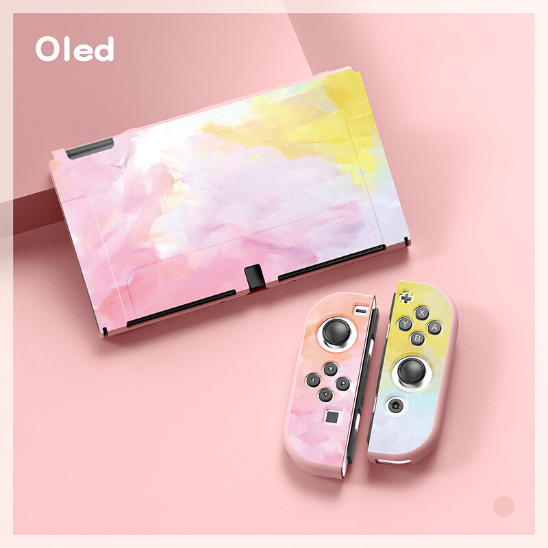 DISOUR Ốp Bảo Vệ OLED Cho Nintendo Switch Ốp Chơi Game Switch NS OLED Ốp Mềm Bao Gồm Tất Cả TPU Cho Máy Chủ Console Ốp Bảo Vệ