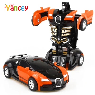 Yancey Car Robot Independent Robot Deformation Car Model Toy for Children Robot Remote Control Car