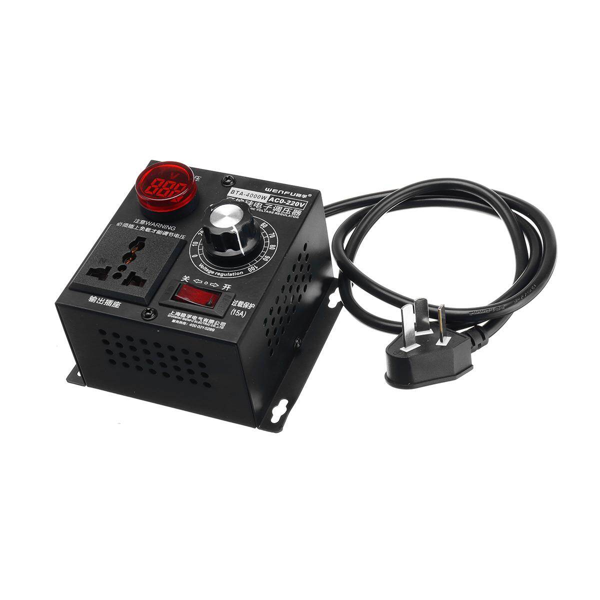 AC 220V 4000W Bộ Điều Chỉnh Điện Áp Biến Động Cơ Điều Khiển Quạt Tốc Độ