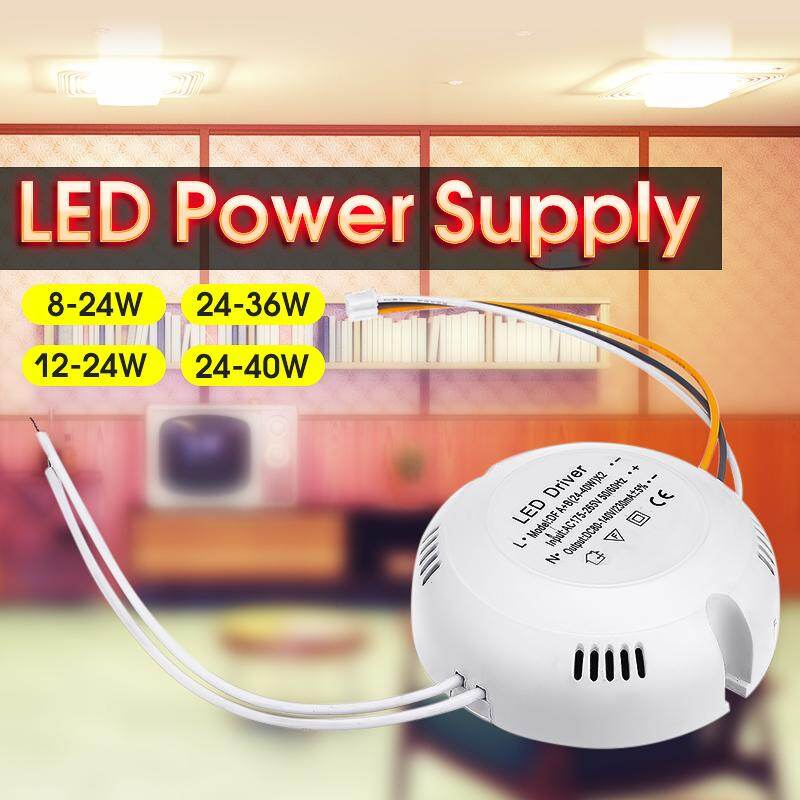 Lighting Transformer Dimmable LED Driver Power Supply Adapter for Led Lamp Panel Ceiling Light - Round monochrome 8-24w