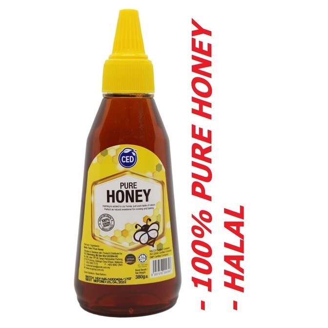 PALING MURAH : CED 100% GENUINE PURE HONEY / MADU TULEN CED 200G / 380G  /500G 天然纯蜂蜜