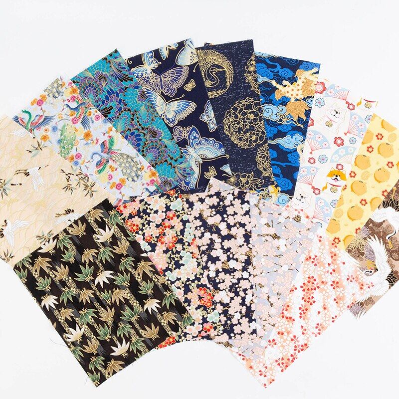 【Xintianji】Vải Bronzeado Nhật Bản Chất Liệu Cotton In Tự Làm 45X45Cm/1 Chiếc