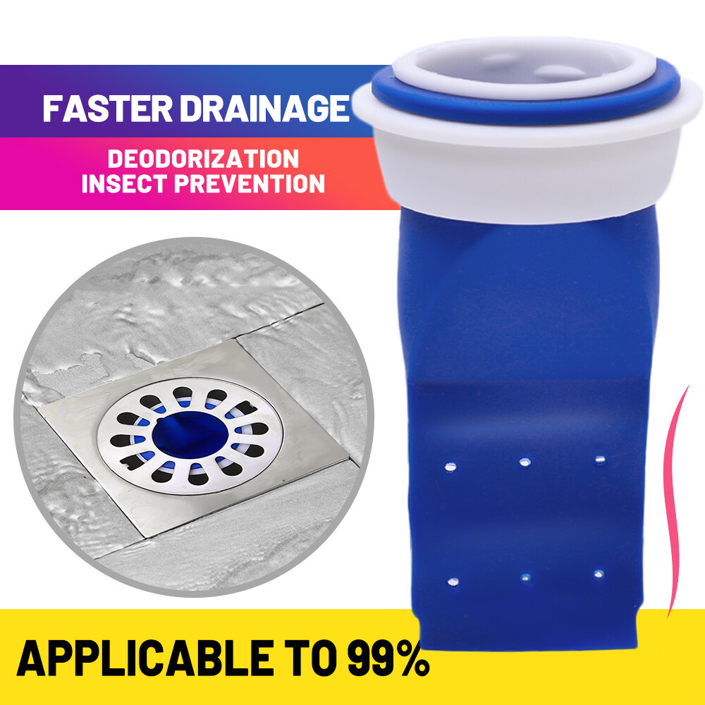 Silicone Drains Sewer Pipe Sealing Ring Water Plug Floor Drain Anti Odor Sewer Seal Stopper Shower Drainer Kitchen Bathroom Accessories
