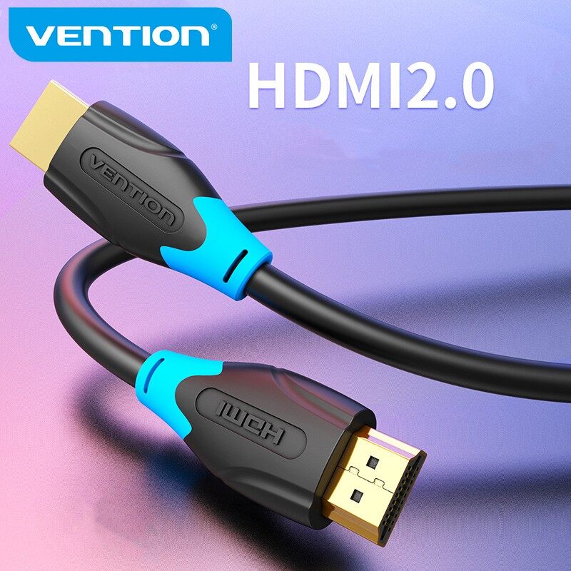 【COD】Vention dây cáp dẹt HDMI 2.0 4K 3D 2160P HDMI 2.0 Ethernet Adapter flat line cáp HDMI kết nối tivi 1M 2M 3M 5M 10M For Laptop HDTV LCD Projector HDMI 2.0 4K Cable