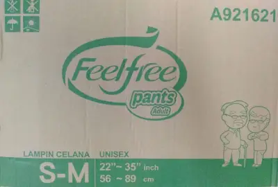 FEELFREE ADULT PANTS S-M 6X11S/CARTON
