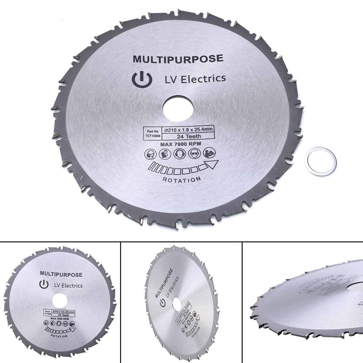 BOKALI 1PCS New 210mm Circular Saw Blade Disc For Rage Rage4 RageB 25.4mm Bore Evolution 24T