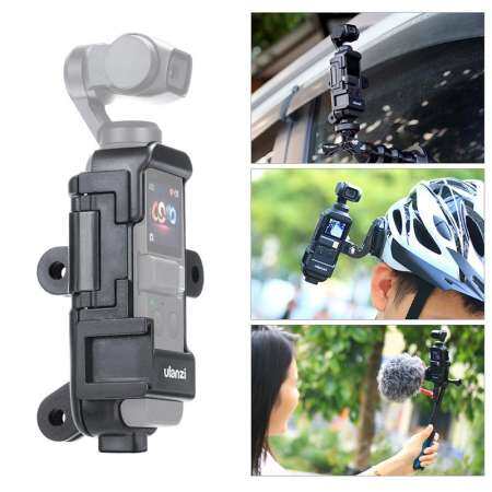 ULANZI Vlog EXTENDED สำหรับ DJI Osmo ซองกระเป๋าพร้อมไมโครโฟนเย็นรองเท้า 3 GoPro อะแดปเตอร์