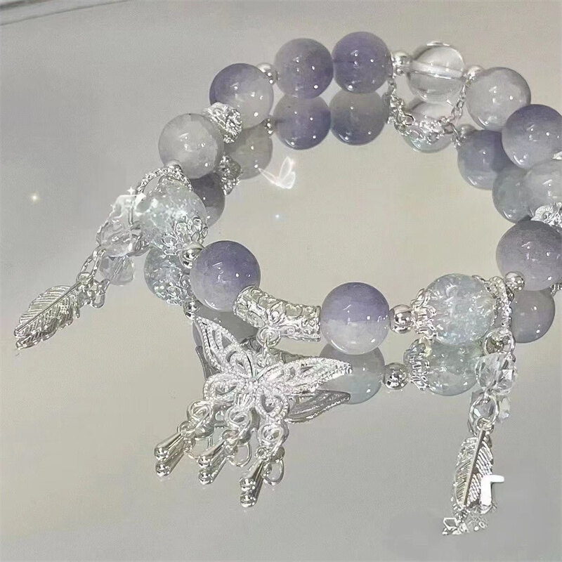 Super Fairy Butterfly Bracelet For Female Niche Design Ins Forest Fairy Sweet Bracelet Bestie Jewelry Accessories Gifts