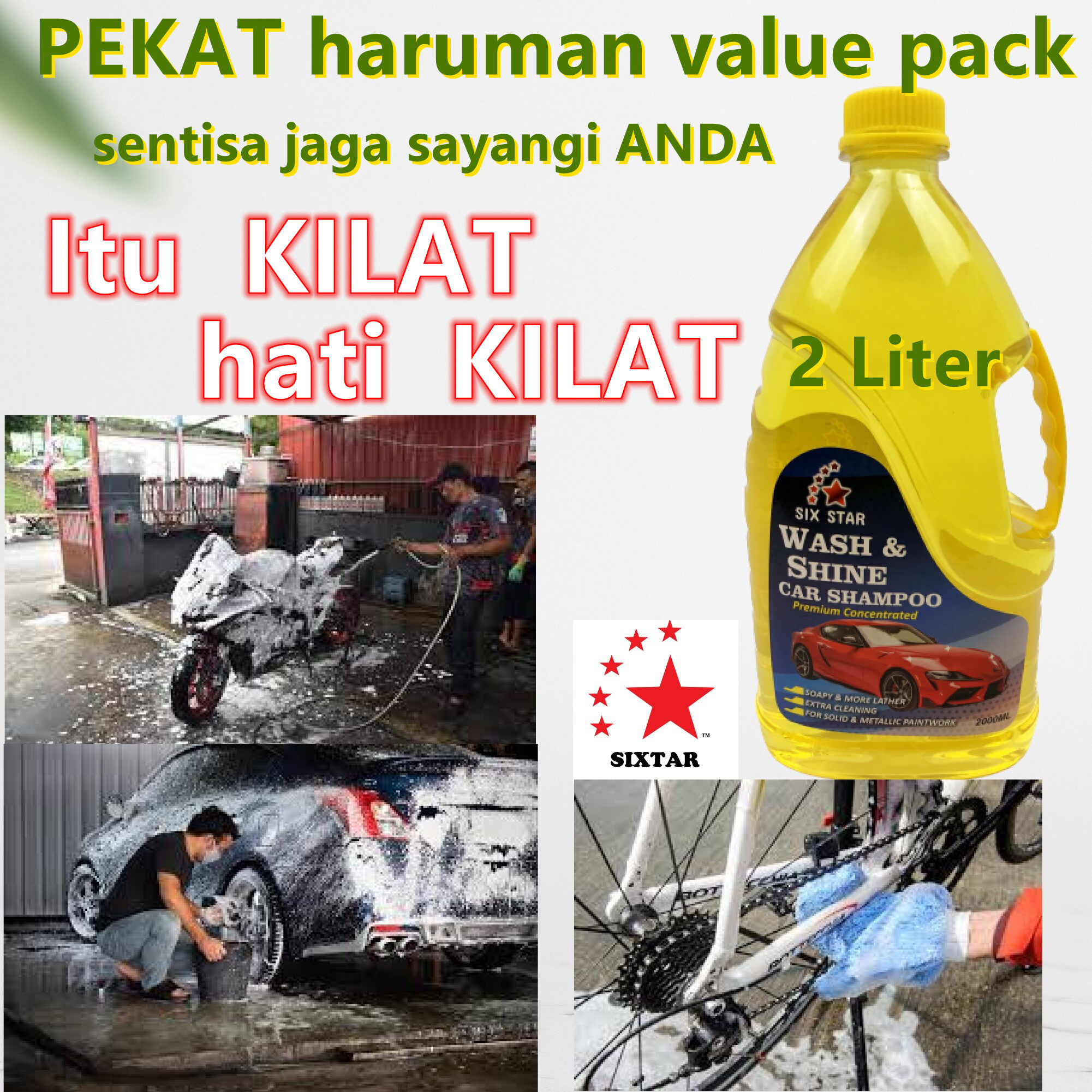 1 Botol untuk sekeluarga kenderaan【Pekat Jumbo Value Pack 2 liter