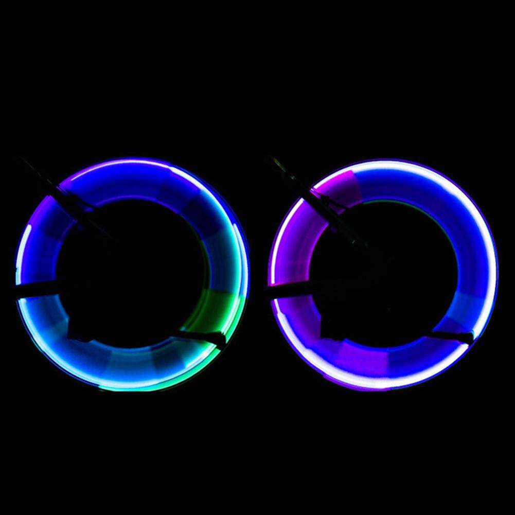 Motion Activated LED Glow Bike Car Motorcycle Tire Valve Caps Wheel colorful New