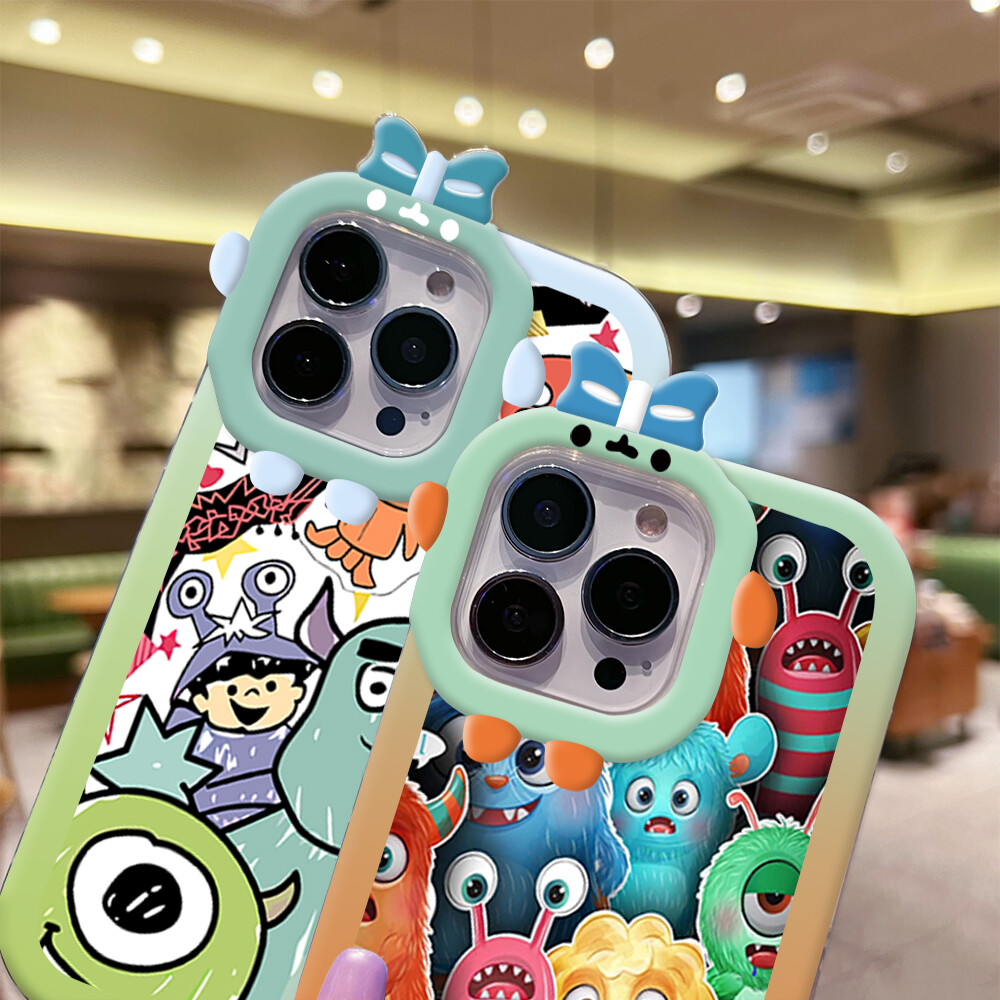 Hontinga Casing Case For Xiaomi Redmi Note 9 Pro Note 9S Note9 9T note9s Case Cute Monster Soft Silicone Full Cover Shockproof Rubber Cases Back Cover Phone Casing Softcase For Girls