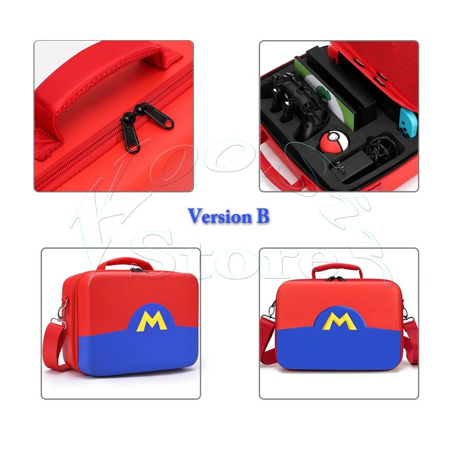 Hộp Đựng Nintendo Switch Lớn Phụ Kiện NS Hộp Đựng Máy Điều Khiển Hộp Đựng Túi Xách Tay Có Công Tắc