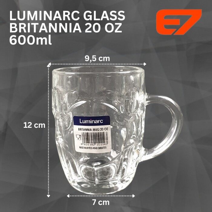 Luminarc Britannia Glass Beverage Mug, Luminarc Britannia Beer Mug | Lazada