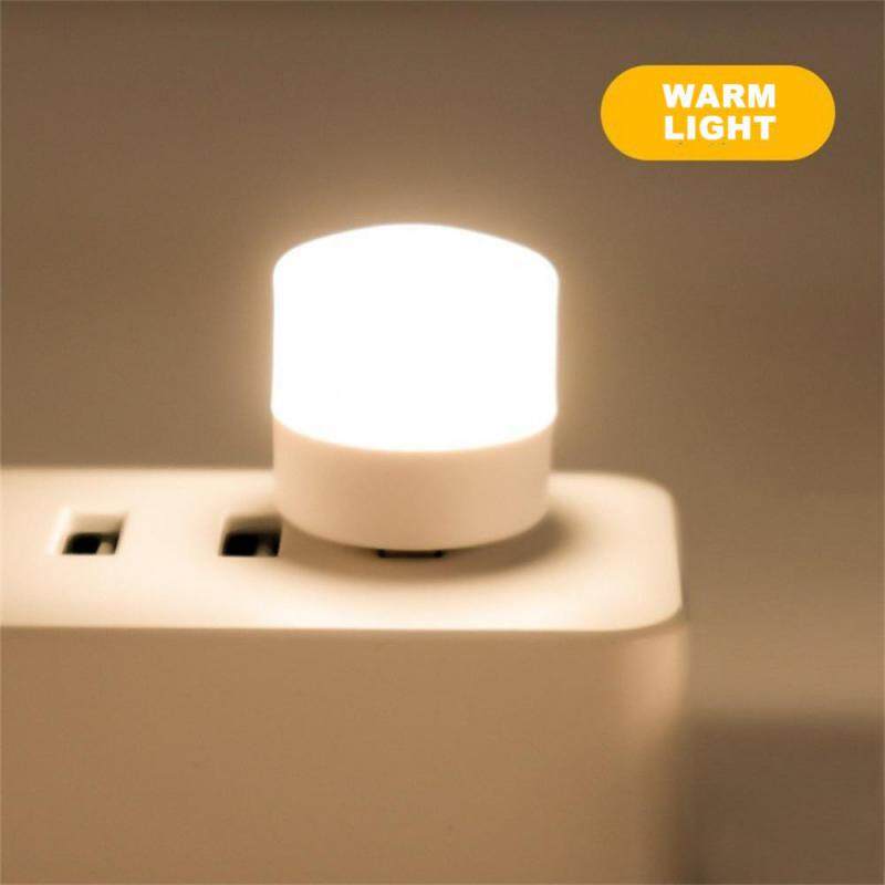 1 Chiếc Đèn LED Mini Bảo Vệ Ban Đêm Đọc Sách Mắt Tròn Cắm USB Nhỏ
