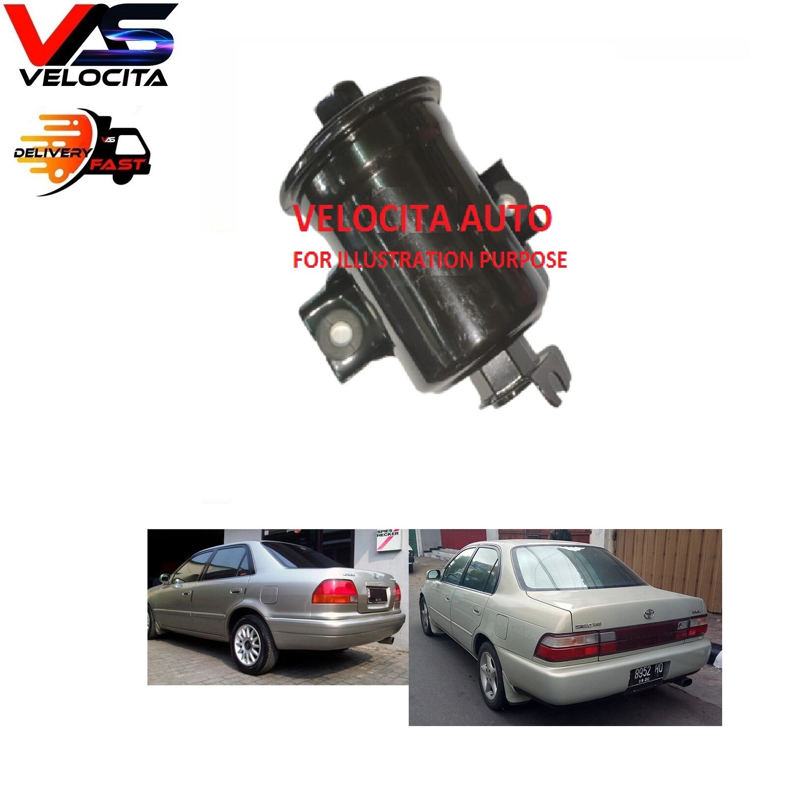 OEM FUEL FILTER TOYOTA COROLLA SEG AE101 AE111 PETROL FILTER (23300