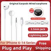 Authentic 3.5mm & Lightning Plug Stereo EarPods for iPhone